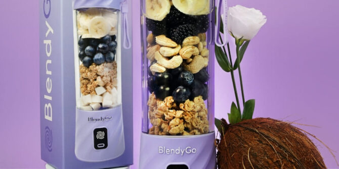 Blender Portabil Blendygo 3 Blender Smoothie Lavandă