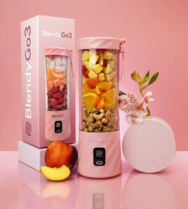 Blender Portabil Blendygo 3 Blender Smoothie Roz