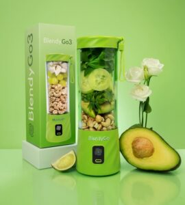 Blender Portabil Blendygo 3 Blender Smoothie Verde