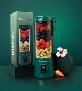 Blender Portabil Blendygo 3 Blender Smoothie Verde închis